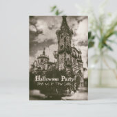 Spuk Kirchengemeinde Halloween Einladung (Stehend Vorderseite)