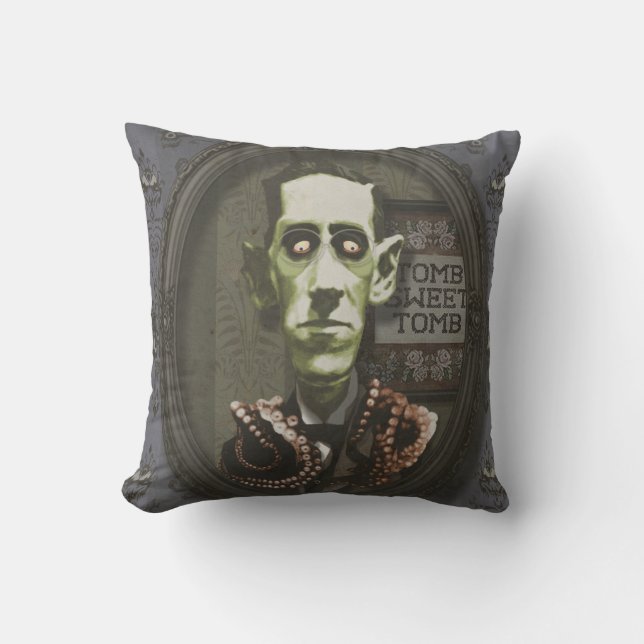 Spuk Kissen Zombie HP Lovecraft (Vorderseite)