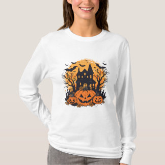 Spuk Kürbishaus Halloween T-Shirt