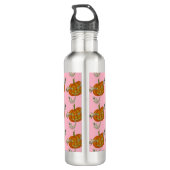 Spuk Kürbislaterne Edelstahlflasche (Rückseite)
