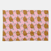 Spuk Kürbislaterne Geschirrtuch (Horizontal)