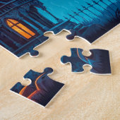 Spuk Landhaus nach Dunkelheit Puzzle (Seite)