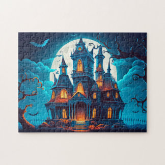 Spuk Landhaus nach Dunkelheit Puzzle
