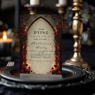 Spuk Laternengotik Halloween-Feier Einladung