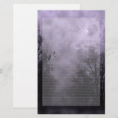 Spuk Lila Nebelpapier Briefpapier (Vorne/Hinten)