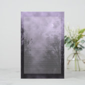 Spuk Lila Nebelpapier Briefpapier (Stehend Vorderseite)