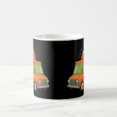 Spuk LKW-LKW-Ausflug - grauenhafter Halloween-Schä Kaffeetasse (Mittel)