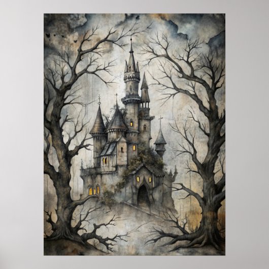 Spuk Mansardenposter Poster (Vorne)