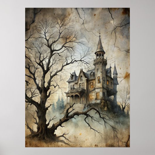 Spuk Mansardenposter Poster (Vorne)