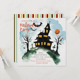 Spuk Mansion Halloween-Party Einladung