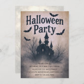 Spuk Mansion Halloween-Party Einladung (Vorne/Hinten)