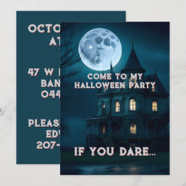 Spuk Mansion Halloween-Party Einladung