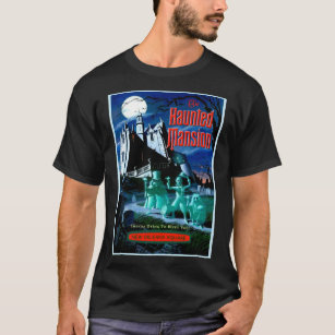 SPUK MANSION Vintage Geister Werbung drucken  T-Shirt