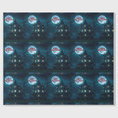 Spuk Mantel Halloween Wrapping Paper Geschenkpapier (Flach)