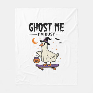 Spuk mich nicht, ich bin beschäftigt Halloween Gan Fleecedecke