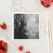 Spuk Mond mit Ravens Halloween Napkin Serviette (Beispiel)