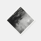 Spuk Mond mit Ravens Halloween Napkin Serviette (Ecke)