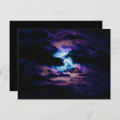 Spuk Mond Postkarte (Vorne/Hinten)