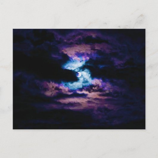 Spuk Mond Postkarte (Vorderseite)