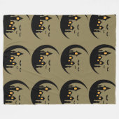 Spuk Mondschlösschen Fleecedecke (Vorderseite (Horizontal))