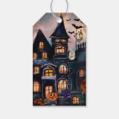 Spuk Monster Familie Halloween-Begleitheft Geschenkanhänger (Rückseite)