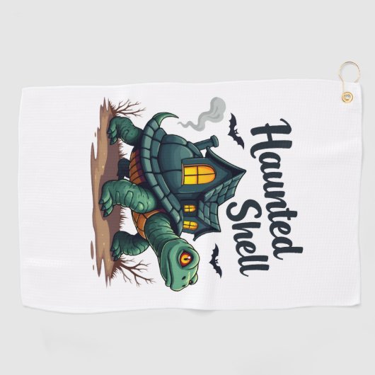 Spuk Muschel Turtle Golfhandtuch (Horizontal)