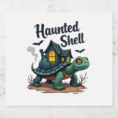 Spuk Muschel Turtle Schaumweinetikett (Einzelnes Label)