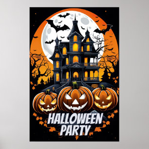 Spuk Nacht, Halloween-Party Poster
