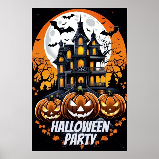 Spuk Nacht, Halloween-Party Poster (Vorne)