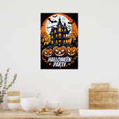 Spuk Nacht, Halloween-Party Poster (Küche)