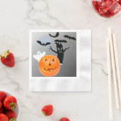 Spuk Nacht mit Ghosts & Pumpkins Serviette (Beispiel)