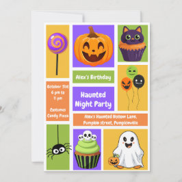 Spuk Nacht Party Geburtstag - Halloween Einladung