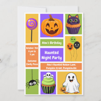 Spuk Nacht Party Geburtstag - Halloween Einladung