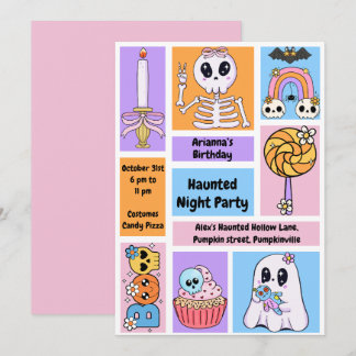 Spuk Nacht Party Geburtstag - Halloween Einladung