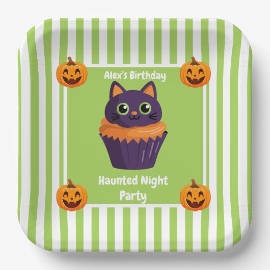 Spuk Nacht Party Geburtstag - Halloween Pappteller (Vorderseite)