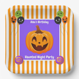 Spuk Nacht Party Geburtstag - Halloween Pappteller