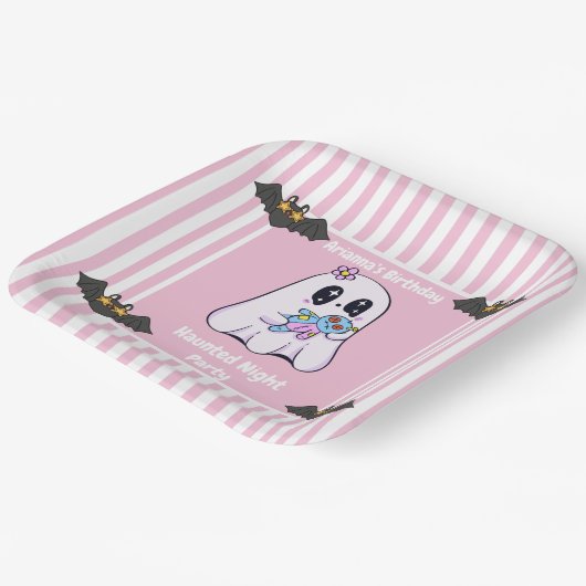 Spuk Nacht Party Geburtstag - Halloween Pappteller (Gewinkelt)