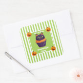 Spuk Nacht Party Geburtstag - Halloween Quadratischer Aufkleber (Umschlag)