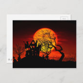Spuk NACHT, SPUK HAUS! (Halloween) ~ Postkarte (Vorne/Hinten)