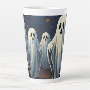 Spuk Nachtdarstellung Milchtasse