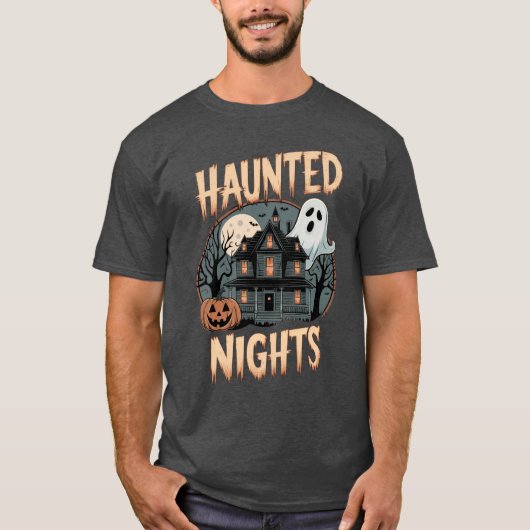 Spuk Nächte: tolles Halloween T-Shirt (Vorderseite)