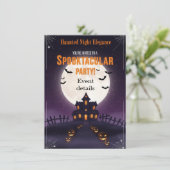 Spuk Nachteinladung | Spooky-Party Einladung (Stehend Vorderseite)