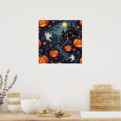 Spuk Nachtposter zu Halloween Poster (Küche)