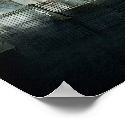 Spuk New Orleans Ghost Friedhof Poster (Ecke)