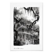 Spuk New Orleans Zuhause 4 Foto Print (Vorne)