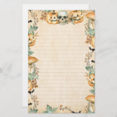 Spuk Pilze und Kürbispflaster Briefpapier (Vorne/Hinten)