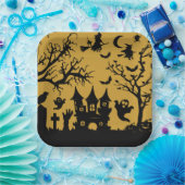 Spuk Platz Pappteller (Party)