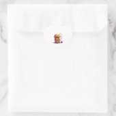 Spuk Popcorn-Stand Herz-Aufkleber (Tasche)