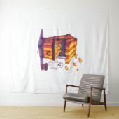 Spuk Popcorn-Stand Wandteppich (Beispiel (Horizontal))