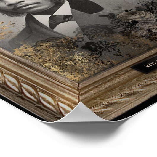 Spuk Portrait | Afroamerikaner Poster (Ecke)